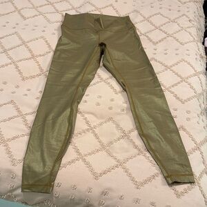 Lululemon Shimmering Gold Leggings
